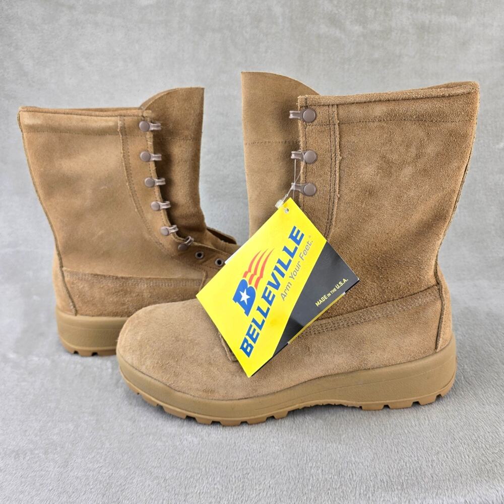 Belleville ICWR Size 10.5 R Military Boots Tan Gore-Tex Combat Vibram NO LACES